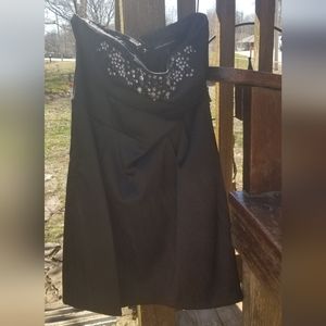 Strapless black Express dress
